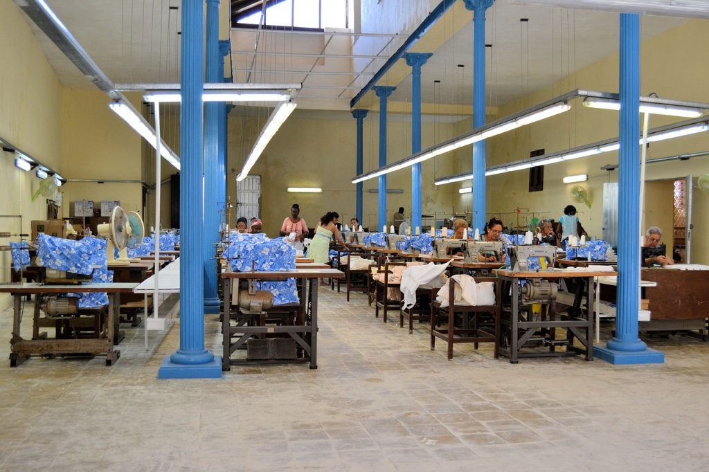 havana, cuba, sewing factory